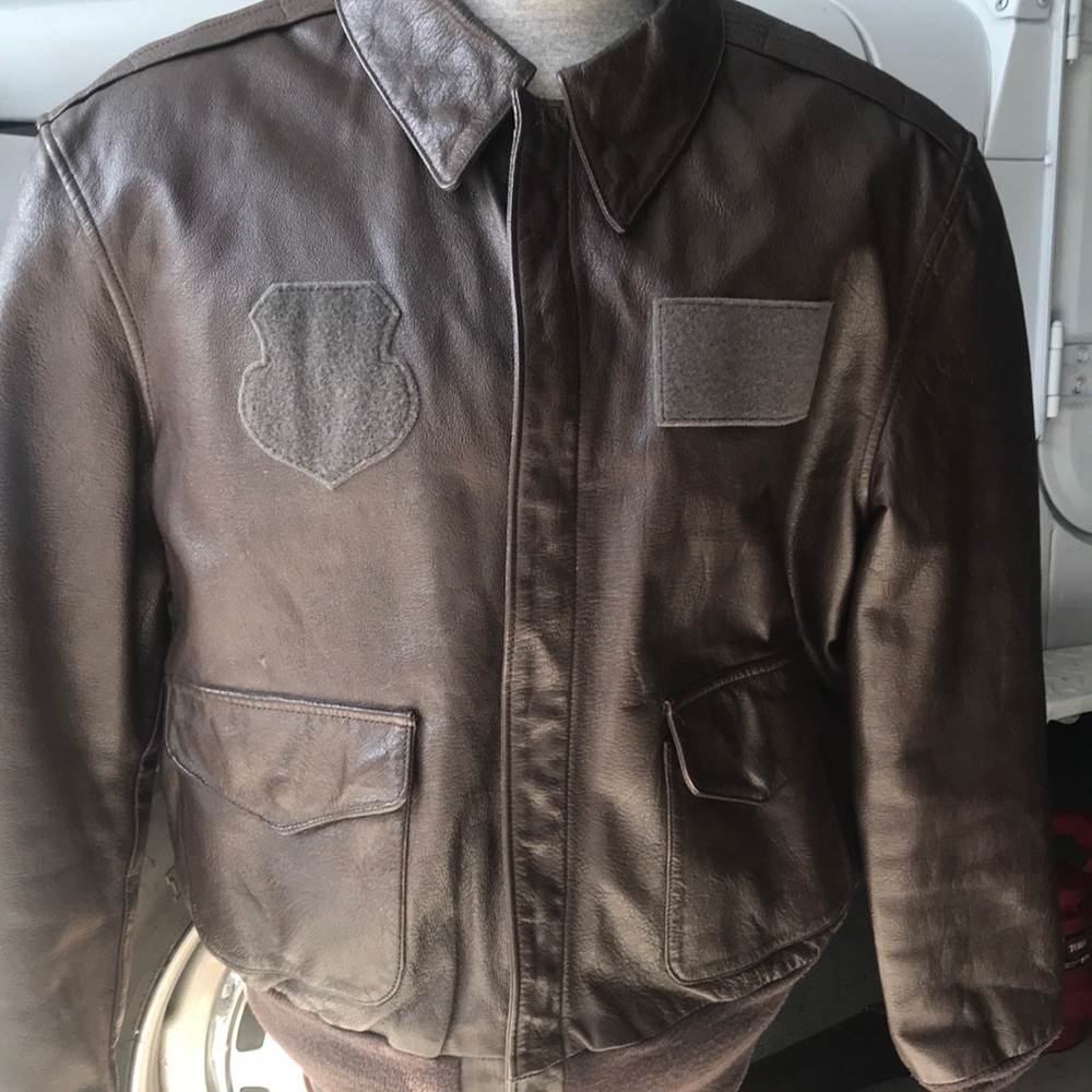 Military A2 Goat Skin Bomber Jacket